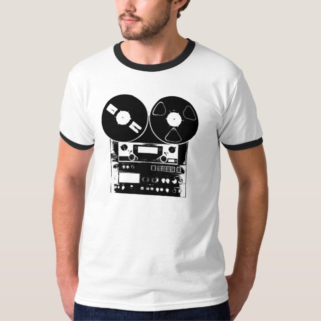 reel2reelblk tee shirt (Framsida)