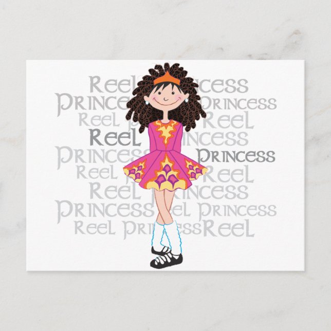 Reel Brunette-vykort Vykort (Framsida)