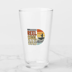 Reel Cool Dad Vintage Fiske T-Shirt Design_1 Glaskopp