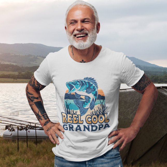 Reel Cool Grandpa Fisherman grandpa T Shirt (Skapare uppladdad)