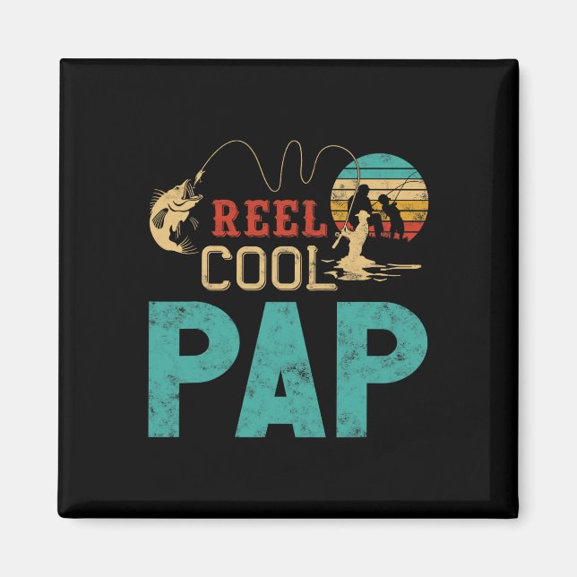 Reel Cool Pap Fishing Father’s Day Gift For Fisher Magnet (Framsidan)