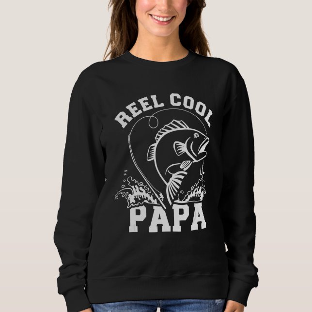 Reel Cool Papa Dad Fishing T Shirt (Framsida)