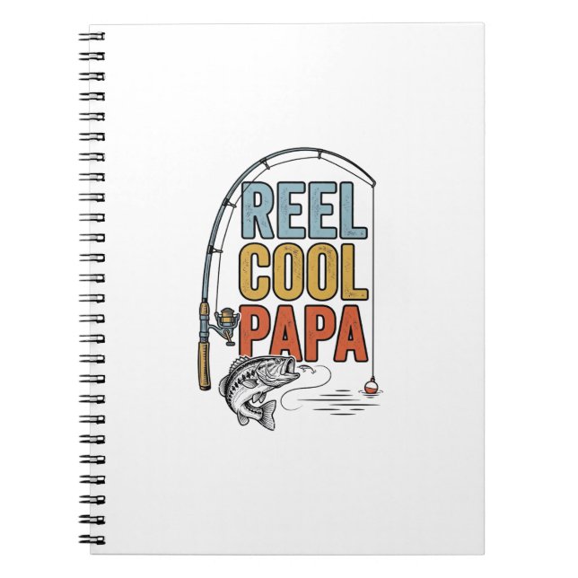 Reel Cool Papa Fisketräja Design_1 Anteckningsbok (Framsidan)