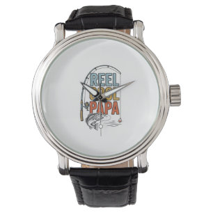 Reel Cool Papa Fisketräja Design_1 Armbandsur