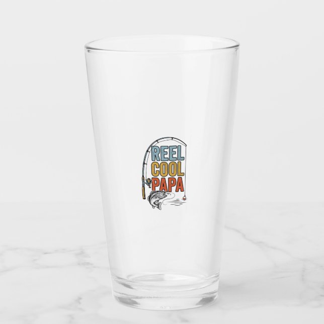 Reel Cool Papa Fisketräja Design_1 Glaskopp (Framsida)