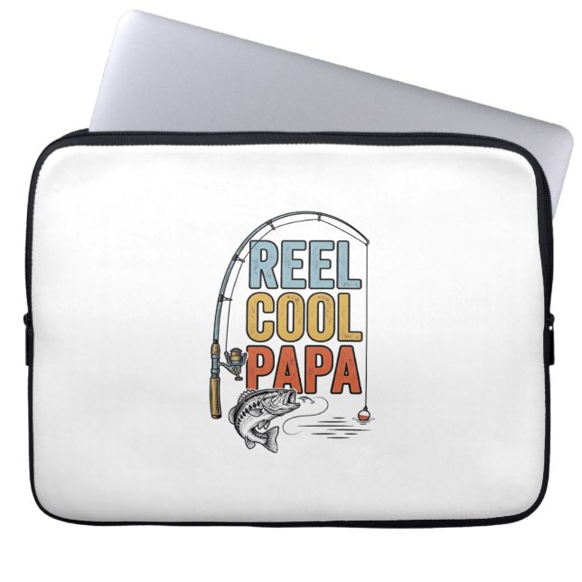 Reel Cool Papa Fisketräja Design_1 Laptop Fodral (Framsidan)