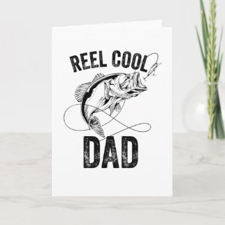 Reel Cool Pappa Fars Dag Fiske Present Fiskare Kort