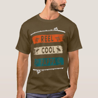 Reel Cool Pappa Fisherman Funny Fishing Tee 