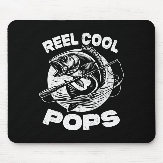 Reel Cool Pops Fiskepinnar Fars dag Fiskare Musmatta (Framsidan)