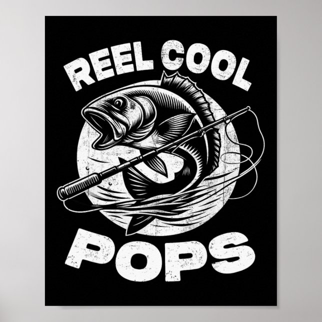 Reel Cool Pops Fiskpops Fars dag Fiskare Poster (Framsidan)