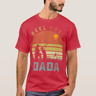 Reel Coola Dada Fars dag Gift for Fishing Pappa T Shirt