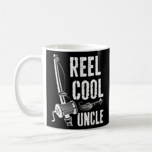Reel Coola farbror Fishing Fars dag Gift Kaffemugg