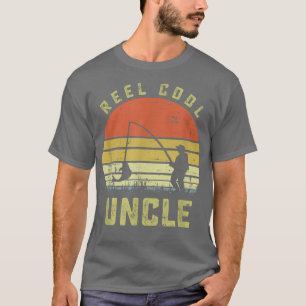 Reel Coola farbror Fishing Pappa presenterar Fars T Shirt