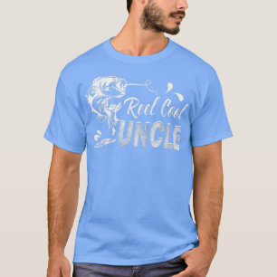 Reel Coola farbror Gift Funny Fars dag Fishing T Shirt