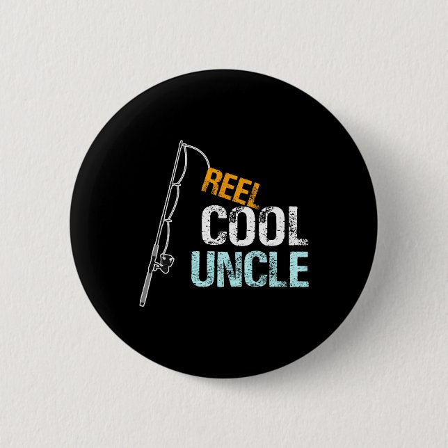 Reel Coola farbror Graphic farbror Gift från Nece  Knapp (Framsida)
