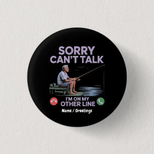 Reel Coola Funny Pappa Fishing Perfekt Gift Knapp