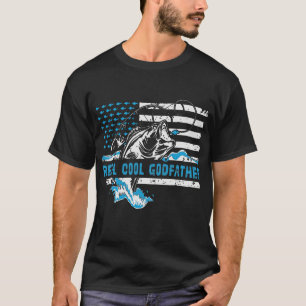 Reel Coola Godfather Fishing Pappa Fars dag T Shirt