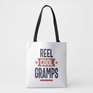 Reel Coola Gramps Far Grandpa Gift Tygkasse