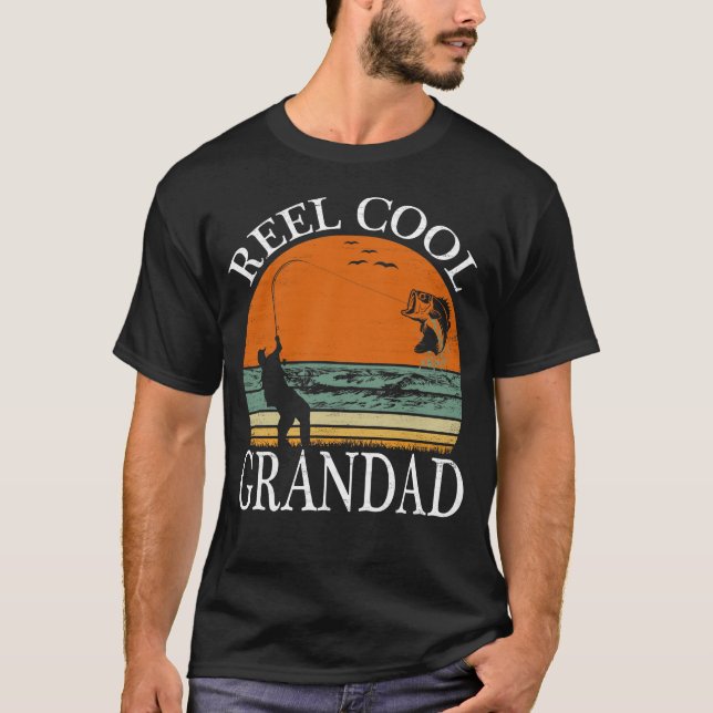 Reel Coola Grandad Fars dag Gift T Shirt (Framsida)