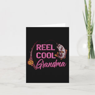 Reel Coola Grandma Woman Anglers Fishing Kort