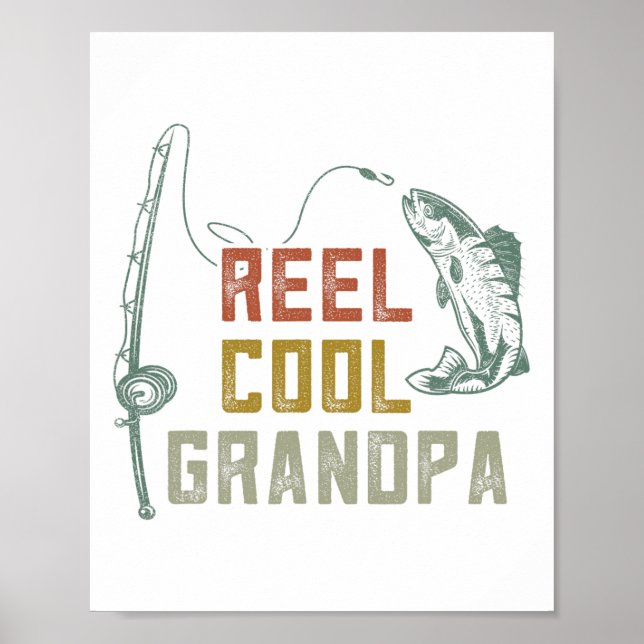 Reel Coola Grandpa Fishing S Poster (Framsidan)