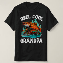 Reel Coola Grandpa Manar Funny Fishing T Shirt