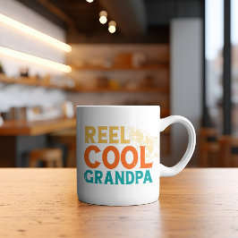 "Reel Coola Grandpa T-Shirt Kaffemugg
