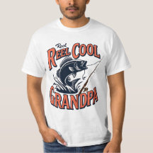 Reel Coola Grandpa Tee - Fars dag Fishing Gift