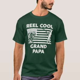 Reel Coola Grandpapa Pappa Granddad Angler Fish T Shirt