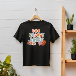 Reel Coola Groovy Pappa Retro Vintage Rainbow Flow T Shirt