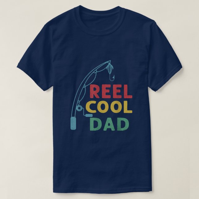 Reel Coola Kärlek Fiske efter Fars dag  T Shirt (Design framsida)