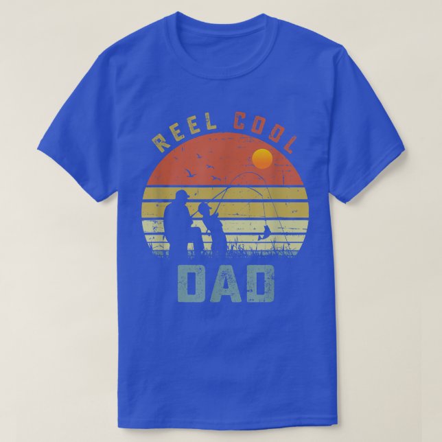 Reel Coola Pappa Fars dag Gift for Fishing Pappa  T Shirt (Design framsida)