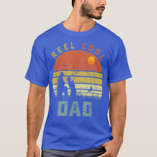 Reel Coola Pappa Fars dag Gift for Fishing Pappa T Shirt