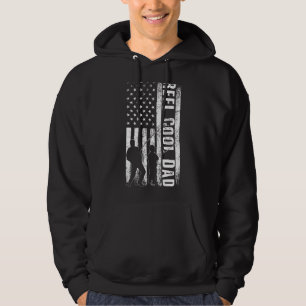 Reel Coola Pappa Fish American Flagga Fisherman Pa Hoodie