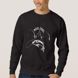 Reel Coola Pappa Fish Fishing Lång Ärmad Tröja