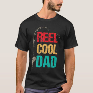Reel Coola Pappa Fisherman Pappa Fars dag T Shirt