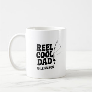 Reel Coola Pappa Fishing Funny Fars dag-gåva Kaffemugg