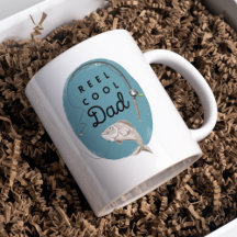 Reel Coola Pappa Fishing Mugg