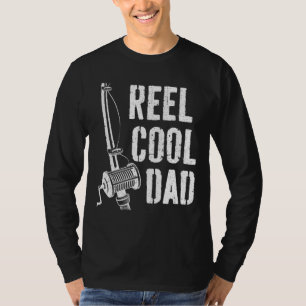Reel Coola Pappa Fishing Paper Fars dag Gift T Shirt