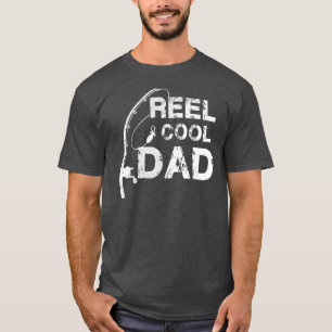 Reel Coola Pappa Fishing Paper Fars dag Gift T Shirt