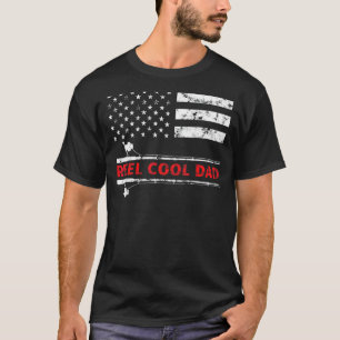 Reel Coola Pappa Fishing Rod Fish Fisherman Americ T Shirt