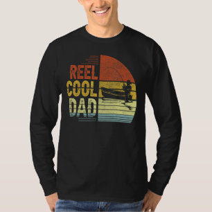 Reel Coola Pappa Fishing Vintage Retro Fars dag T Shirt