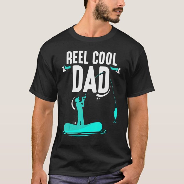 Reel Coola Pappa Fiskare Fiskare Fiskefartyg som s T Shirt (Framsida)