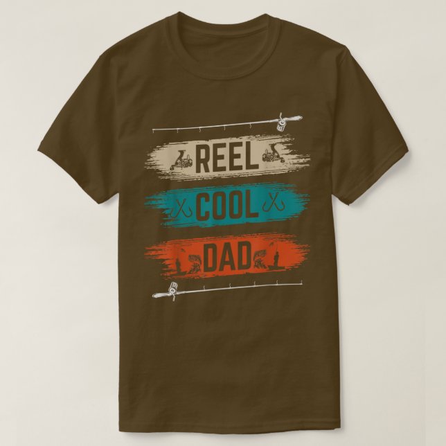 Reel Coola Pappa Fiskare, pappa Far Day Gifts Fis T Shirt (Design framsida)