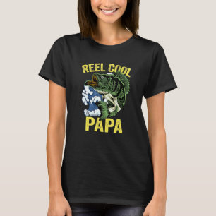 Reel Coola Pappa Fiske efter Fars dag Pappa, pappa T Shirt