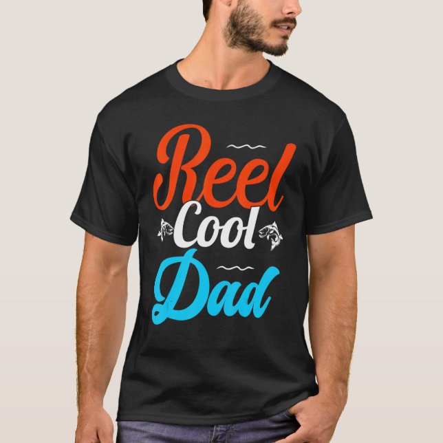 Reel Coola Pappa Fiske efter havsvatten Lure Troll T Shirt (Framsida)
