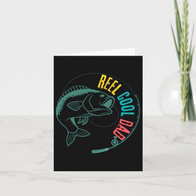 Reel Coola Pappa-fiske Kort (Framsida)