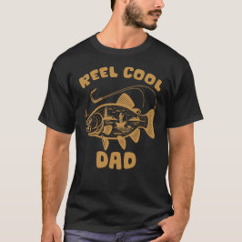 Reel Coola Pappa-fiske, matchande familjefiske T Shirt