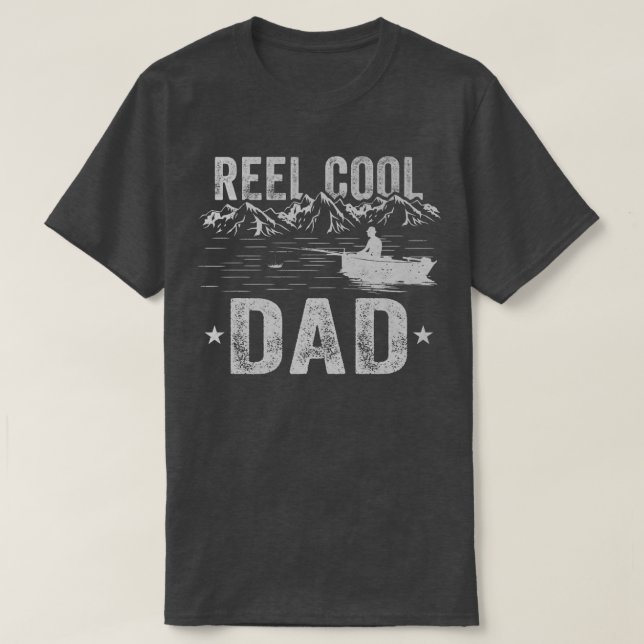 Reel Coola Pappa Fiske Pappa Fish Älskare Funny Fa T Shirt (Design framsida)