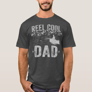 Reel Coola Pappa Fiske Pappa Fish Älskare Funny Fa T Shirt